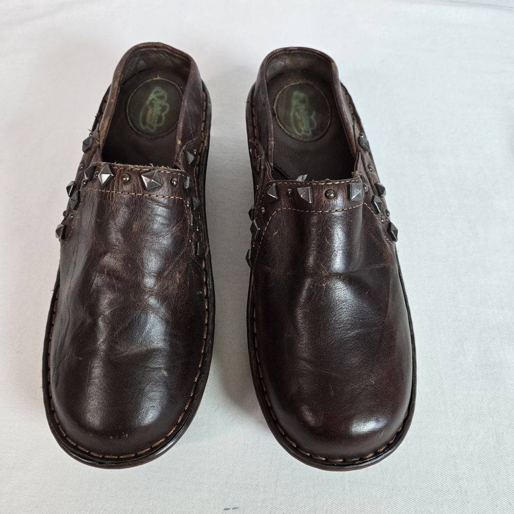 Durango Womens_slideon Leather Mules Size 7.5M Color Brown
